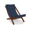 allegro deckchair walnut blue