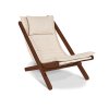 allegro deckchair walnut cremy