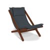 allegro deckchair walnut graphite