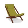 allegro deckchair walnut greem