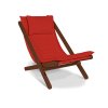 allegro deckchair walnut red