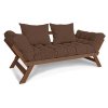 allegro sofa walnut brown