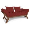 allegro sofa walnut red