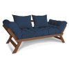 allegro sofa walnut blue