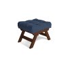 allegro pouffe walnut blue