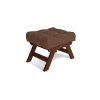 allegro pouffe walnut brown