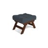 allegro pouffe walnut graphite