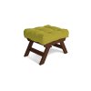 allegro pouffe walnut green