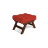 allegro pouffe walnut red