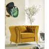 Luxusné žlté kreslo EMY