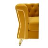Luxusné žlté kreslo EMY