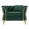 Luxusné zelené kreslo EMY