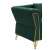 Luxusné zelené kreslo EMY