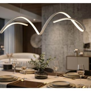 Keď sa svetlo mení na umenie… Jemná vlna elegancie, ktorá plynie priestorom ako tichá symfónia 🎶 LED luster Uter – moderné...
