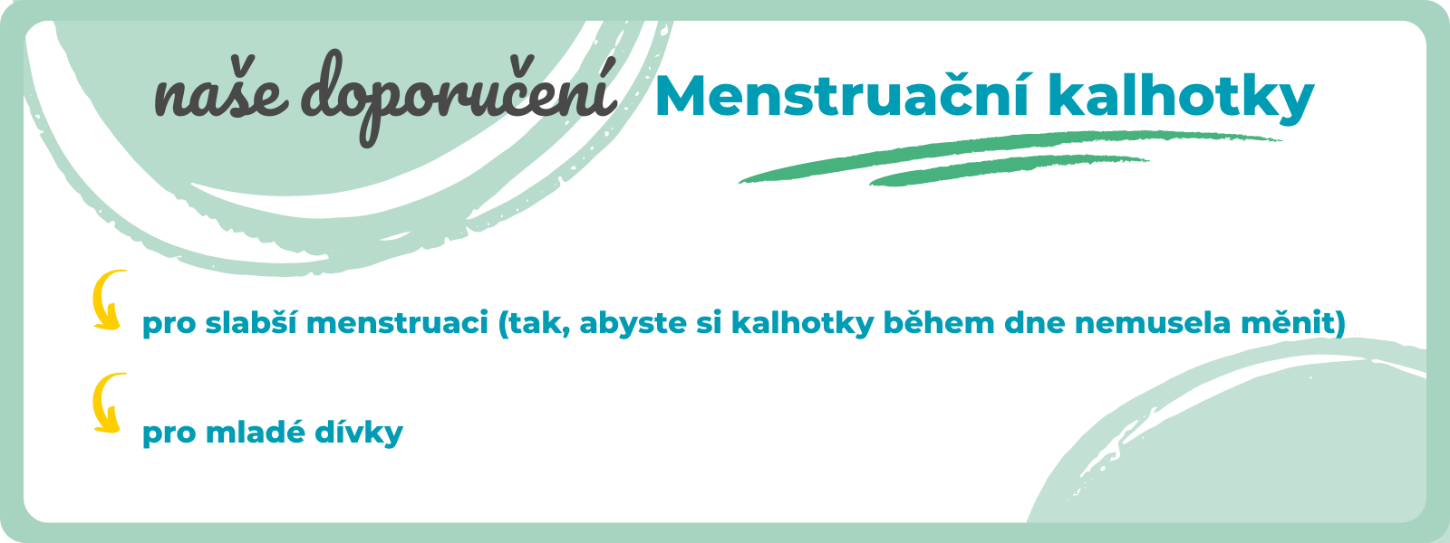 Doporučení - menstruační kalhotky - Bamboolik