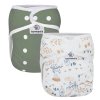Economy Bavlněná Kalhotková plenka Bamboolik, suchý zip nebo patentky | Bamboolik