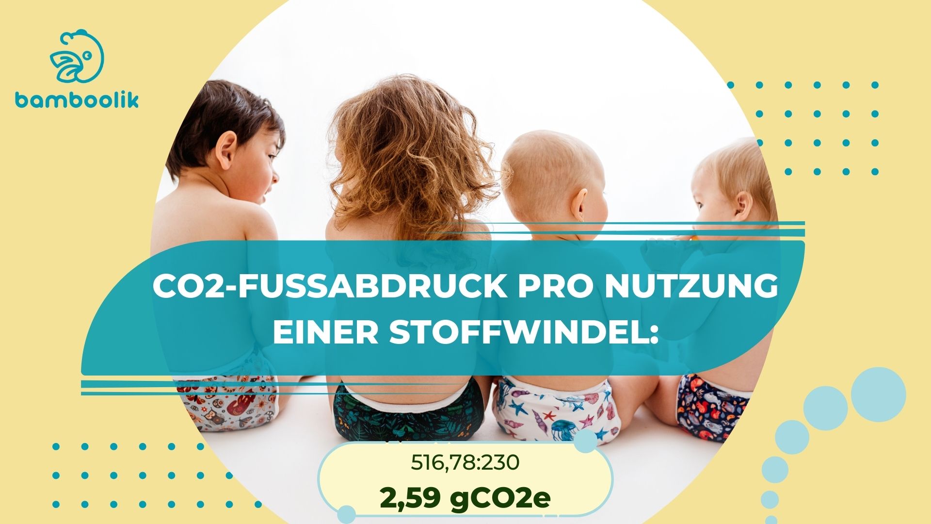 CO2-Fußabdruck pro Nutzung einer Stoffwindel: