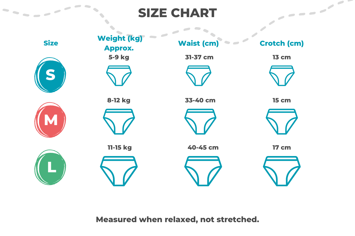 Swim Diapers - Measurement - Bamboolik