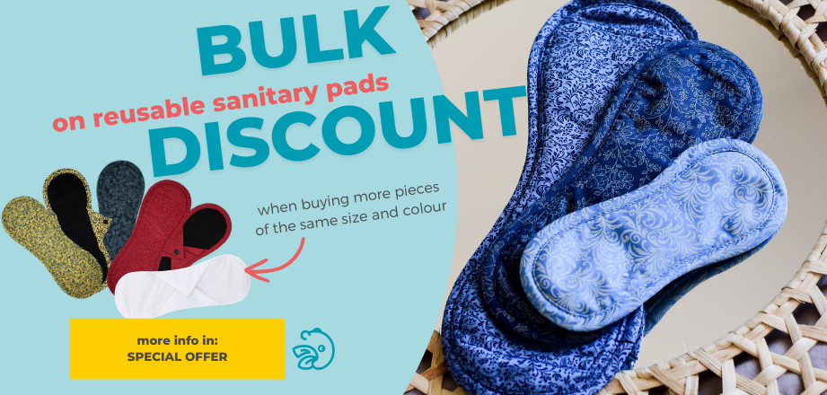 Bulk discount on our reusable sanitary pads | Bamboolik