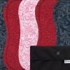 5-Pack - 2x Dark Blue, 2x Red, 1x Pink + mini Wetbag Black