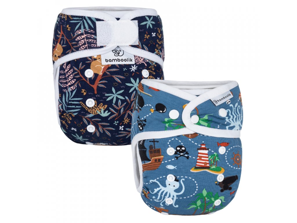 Fitted Diaper Organic Cotton + Stay-Dry Inner Layer