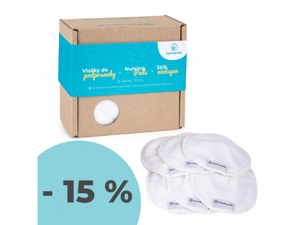 Set of reusable nursing pads for breastfeeding mums – special offer