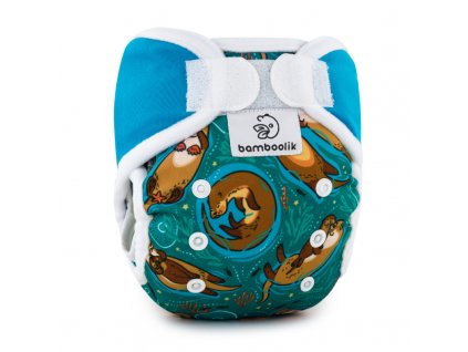 Überhosen Neugeborene für die kleinsten Babys. Design: Verliebte Otter + Türkis | Bamboolik