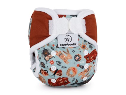 Überhosen Neugeborene für die kleinsten Babys. Design: Himmlische Tiere + Braun | Bamboolik