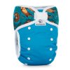 XL nappy cover for large size diapers. Design: Turquoise + Otters in Love| Bamboolik
