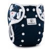 Waterproof Nappy Covers. Design: Dark Blue + Ramp Fish, Fastening: snaps| Bamboolik