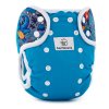 Waterproof Nappy Covers. Design: Turquoise + Fantasy Unicorns, Fastening: snaps | Bamboolik