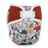 Wasserdichte Windelhose. Design: Himmlische Tiere + Braun, Verschluss: Klett | Bamboolik