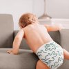 Öko-Windel mit süßen Motiven überzeugt sogar stolze Vorschulkinder. Trockener Morgen garantiert | Bambe