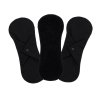 Waschbare Stoffbinde | Bio-Baumwoll-Frottee, Schwarz, Natur / Reusable Sanitary Pad | Organic Cotton Terry , Natural, Black- Bamboolik