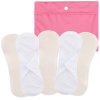 Washable menstrual pads from organic cotton terry. Value Pack of 5 pieces, with a practical wetbag. Menstrual pads in natural colour.