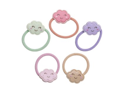 Siena  gumičky s usměvavými obláčky (Barva Fialová)