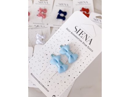 6063 siena prvni sponky do vlasu svetle modre