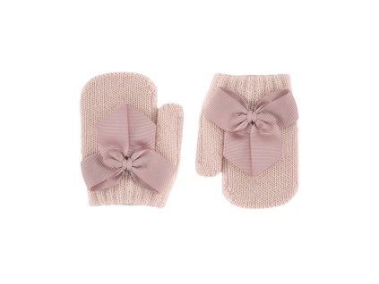 Condor palčáky s mašlí světle růžové (Velikost 0)