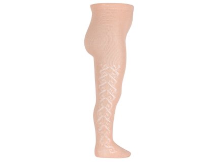 wool openwork tights nude