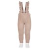 flounced suspender cotton leggings old rose