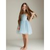 Šaty Dolly s tylovou sukní světle modré (Velikost 0 - 1 r)