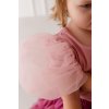 Top s nařasenými rukávy light dusty pink (Velikost 104/110)