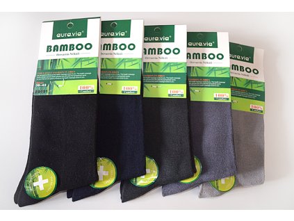 Bambusové ponožky - classic - mix barev - 5 párů