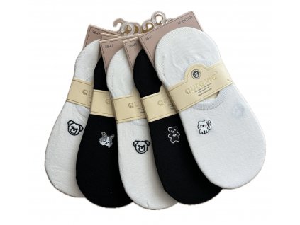 Bavlněné ťapky -vyšité zvířátka - 2páry