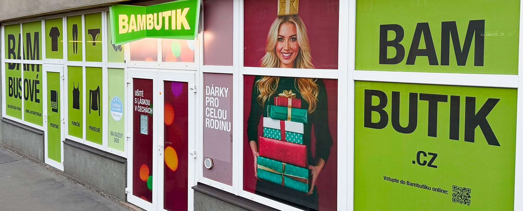 Bambutik Kamenná prodejna Praha 5 - oblečení z bambusu