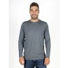 Bambusové Tričko Classic Šedé Dlouhý Rukáv Pánské