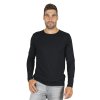 Bambusové Tričko Slim Černé Dlouhý Rukáv Pánské