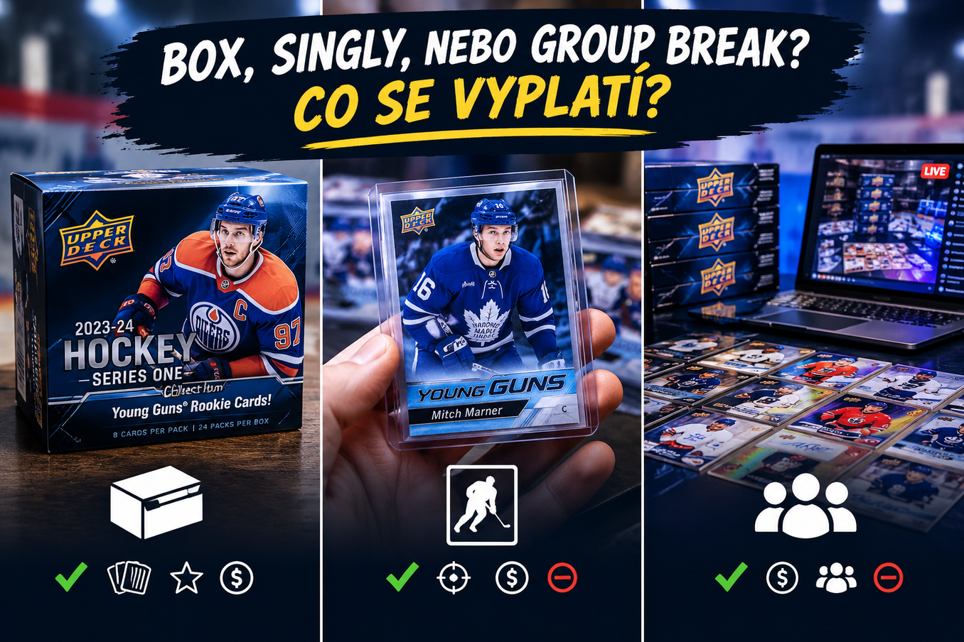 Box, singly, nebo group break – co se vyplatí?