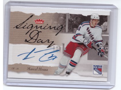 2006-07 Fleer MARCEL HOSSA Signing Day Auto Podpis