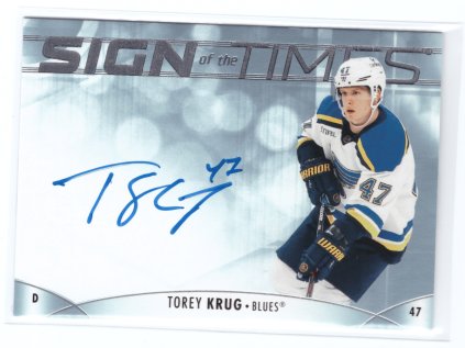 2022-23 SP Authentic TOREY KRUG Sign of the Times Auto Podpis
